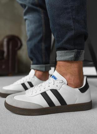 Мужские кроссовки white grey black ра5005