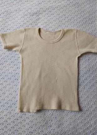 Термофутболка из шерсти теплая термобельная шерсть футболка шерстяная