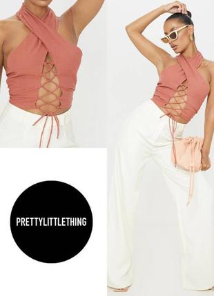 Стильный топ prettylittlething этикетка