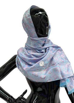 Женский шарф палантин fashion loft (100% шелк 170х70см)1 фото