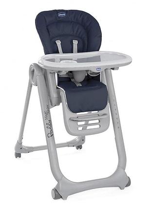 Стульчик для кормления chicco polly magic relax синий
