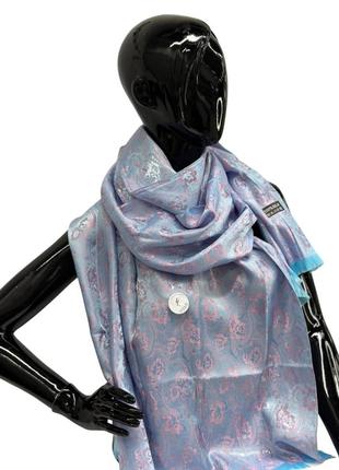 Жіночий шарф палантин fashion loft (100% шовк 170х70см)3 фото