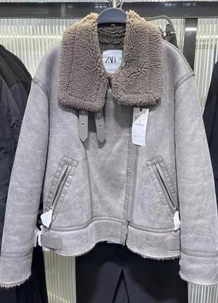 Дубленка zara