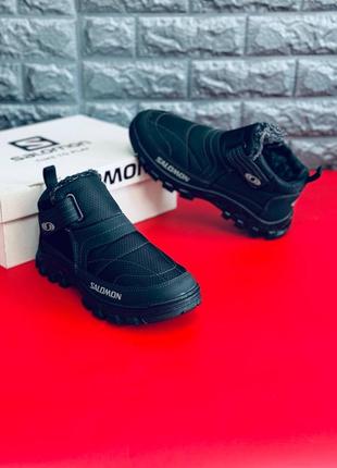 Мужские сапоги salomon черные дутики саломон термо сапоги саломон