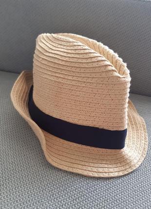 H&m соломʼяна натуральна шляпа для хлопчика 1,5-31 фото
