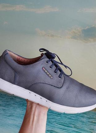 Спортивні шкіряні туфлі,мокасини clarks,44 р,в'єтнам