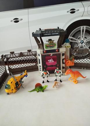 Игровой набор лаборатория с вышкой из долины динозавров  chap mei (514022)