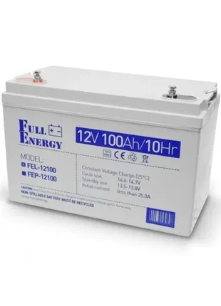 Новые 2 шт, аккумулятор гелевый 12в 100ач для дбж full energy fel-12100