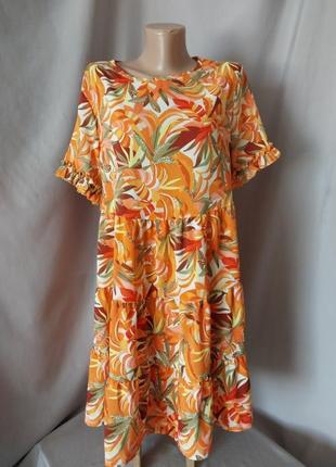 Легкое ярусное платье