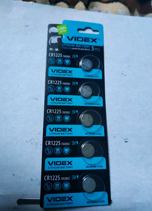 Videx cr1225 3v lithium battery.нові.