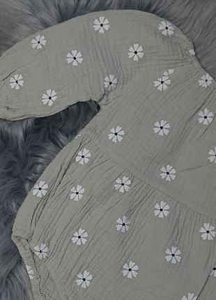 Боди с рукавами муслин