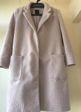 Женское пальто тедди розовое (возможен обмен)