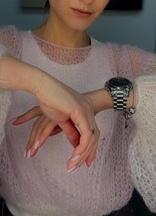 Светр павутинка з мохеру 2