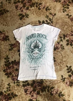 Hard rock футболка унісекс жіноча бу
