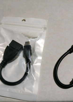 Otg кабель.usb+mini usb.новий.