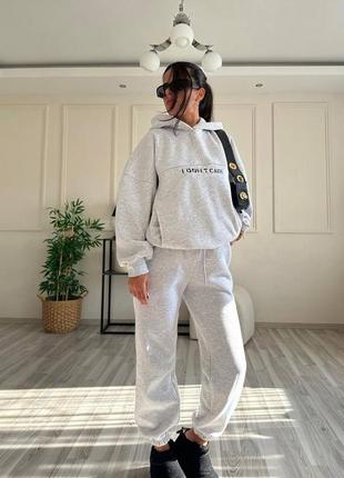 Теплый спортивный костюм худи и джоггеры❤️4 фото