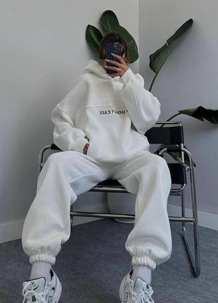 Теплый спортивный костюм худи и джоггеры❤️5 фото