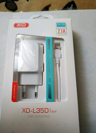 Сзу xo 2,1 a і шнур lightning cable.нове.