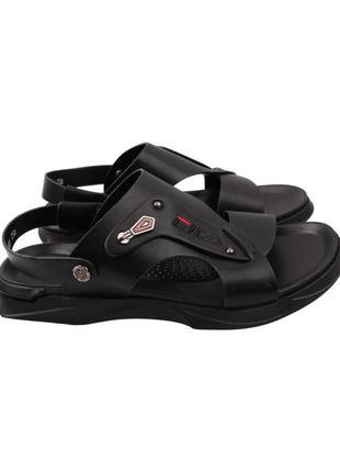 Сандалі чоловічі li fexpert чорні натуральна шкіра, 40