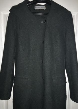 Куртка з натуральноі вовни з капюшоном