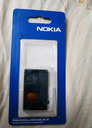 Батарея для телефонів nokia bl-5u. нова.