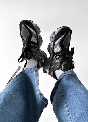 Женские кроссовки в стиле new balance 9060 black.3 фото