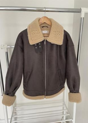 Куртка косуха дубленка mango