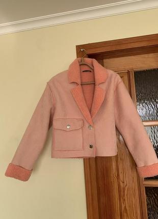 Дубленка искусственная zara
