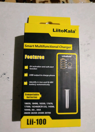 Зарядний пристрій liitokala lii-100 з функцією power bank.нове