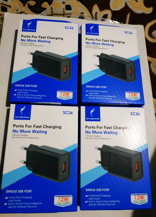 Блок мережевий skydolphin sc36 на 1 usb 12w.