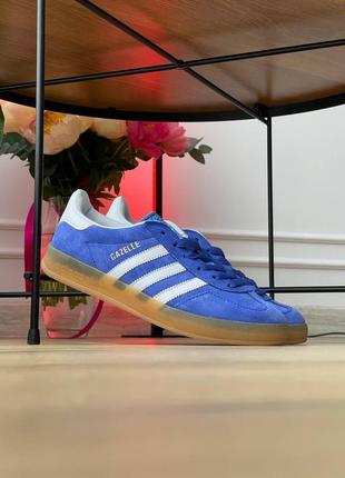 Женские кроссовки adidas gazelle indior shoes blue