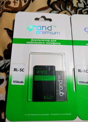 Bl-5c grand premium акумулятор для nokia.новий.