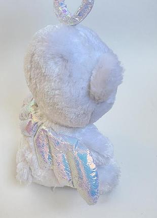 Мягкая игрушка мишка ангелочек белый медведь медвежонок ангел с крышками ty глазастик...