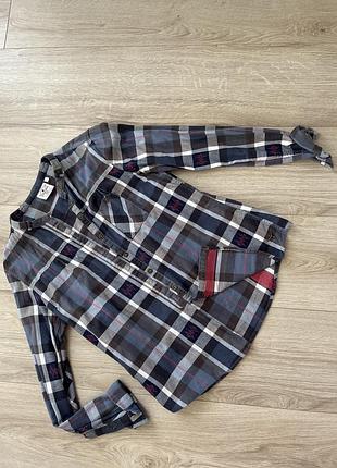 Рубашка клетка с размер рубашка коттон