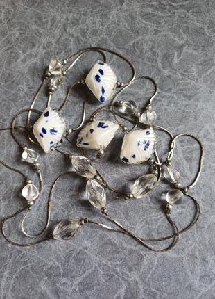 Намисто сплав скло вінтаж
