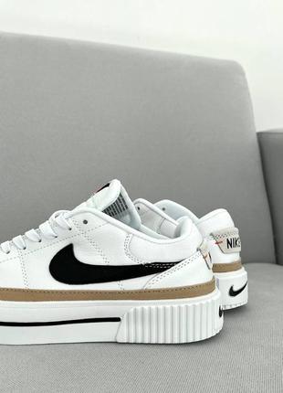 Уцінка nike court legacy white black6 фото