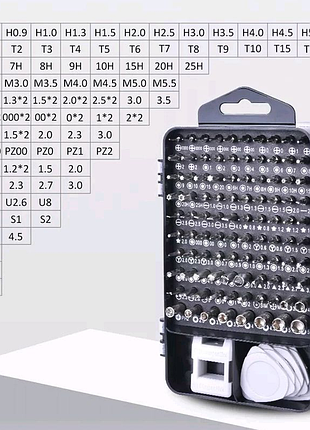 Набір викруток насадок 115 елементів