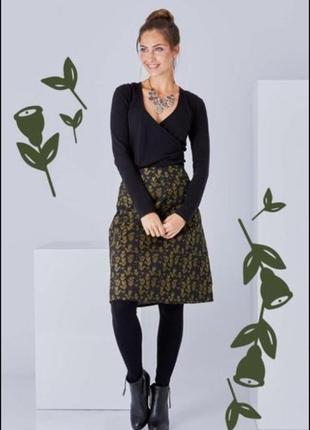 Marlies mithöfer германия юбка миди валеная шерсть узор этно норд винтаж