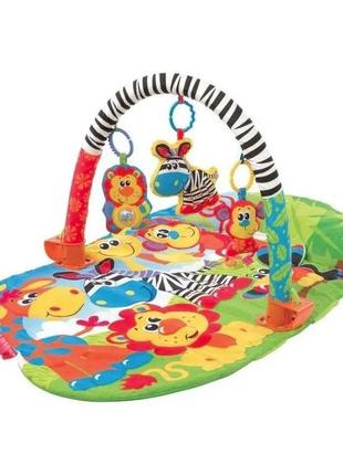 Розвиваючий ігровий килимок playgro сафарі 5 в 1