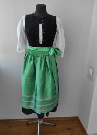 Винтажный костюм дирндль, баварский костюм, альпийский костюм, октоберфест 36 р