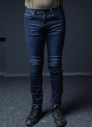 Мужские темно синие джинсы bleecker stretch slim fit tommy hilfiger оригинал