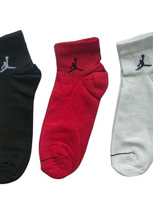 Носки мужские 3 шт хлопок jordan 40-45 набор носков для мужчин разные цвета на каждый день