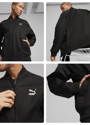 Куртка бомбер ( оригінал) puma bomber classics black 623692
