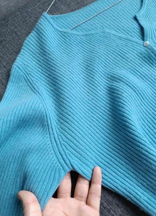 Голубой кардиган кофта кашемир