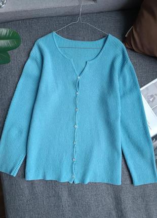 Голубой кардиган кофта кашемир