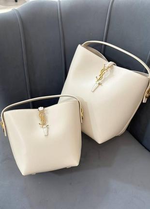 Сумка мешок ведро в стиле yves saint laurent