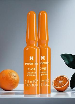 🍊 ревіталізуючі ампули з вітаміном с від ses derma 🍊2 фото