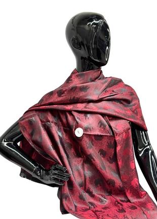 Женский шарф палантин fashion loft (100% шелк 170х70см)3 фото