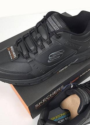Оригінальні шкіряні кросівки sketchers redwick / 51896/bbk