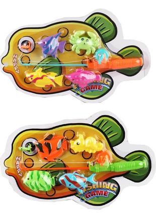 Рибалка 2 види, магніт. вудка, 4 рибки, планшет. 36*22*3см /180-2/